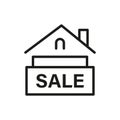 House for sale icon, real estate loan, house for rent, house price, mortgage Royalty Free Stock Photo