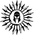 Spartan Helmet and Sharp Weapon Emblem