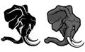 Charging Elephant Mascot Variation Set