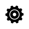 Gear icon. Parameter or setting symbol.