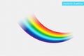 Isolated vector rainbow on transparent Royalty Free Stock Photo