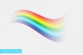 Isolated vector rainbow on transparent Royalty Free Stock Photo