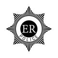 Isolated vector silhouette of a British Police badge Royalty Free Stock Photo