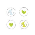 Badge Set Vegan Friendly, Fresh Certified Organic, Environmentally Friendly, Eco Product, Natural Bio Ingredient Label Badge Royalty Free Stock Photo