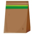 Isolated vegan bag sketch icon Vector