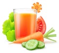 Isolated vegetable juice