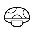 Isolated video game mushroom icon Royalty Free Stock Photo