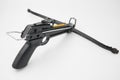 Closeup and isolated view of a small self defence crossbow