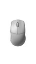 Isolated view of a gray computer mouse on a white surface on transparent background Royalty Free Stock Photo