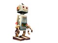 Isolated vintage robot