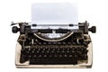 Isolated Vintage Typewriter with Thai alphabet