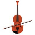 Isolated violin icon. Musical instrument