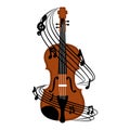 Isolated violin image