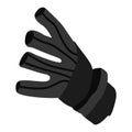 Isolated virtual reality glove