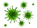 Isolated virus Royalty Free Stock Photo