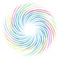 Colourful swirl vector