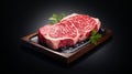 Isolated A5 Wagyu Beef: A Gastronomic Masterpiece, Generative AI