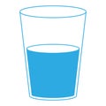 Isolated water glass