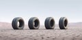 auto background object rubber tyre isolated wheel car tire white automobile. Generative AI. Royalty Free Stock Photo