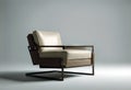 isolated white background armchair 3D modern easy-chair elbow-chair chair seat three-dimensional design furniture interior render