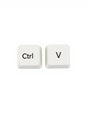 Ctrl+V Keyboard Keys: Copy and Paste Royalty Free Stock Photo