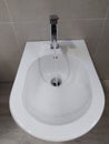 Isolated White bidet Royalty Free Stock Photo