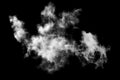 Isolated white cloud on black background,Textured Smoke,Abstract black