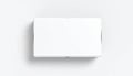 Isolated White Rectangular Box on White Background for Product Delivery Royalty Free Stock Photo