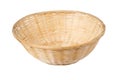 Isolated wicker basket