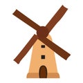 Isolated windmill building