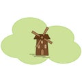 Isolated Windmill Icon Symbol