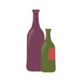 Isolated wine bottles vector design Royalty Free Stock Photo