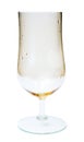 Isolated wine glass with water drops Royalty Free Stock Photo