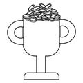 Isolated winner cup design vector illustration