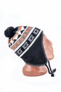 Winter knitted black hat Royalty Free Stock Photo