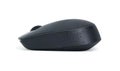 Isolated wireless computer black mouse on white background. Technology object and clipping path concept. Royalty Free Stock Photo