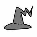 isolated witch hat design