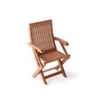 Isolated wood chair