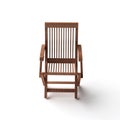 Isolated wood chair