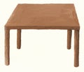 Isolated wood TABLE