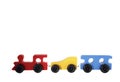 Isolated Wood Toy Train Royalty Free Stock Photo