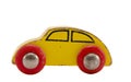 Isolated wooden car toy Royalty Free Stock Photo