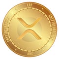Isolated XRP coin icon