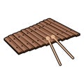 Isolated xylophone icon Royalty Free Stock Photo