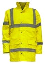 Isolated Yellow Hi-Vis Jacket Royalty Free Stock Photo