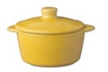 Isolated yellow pot