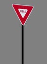 Isolated Yield Sign