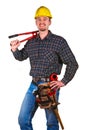 Isolated young worker with tools 4