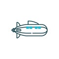 Isolated zeppelin icon vector design