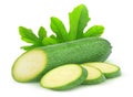 Isolated zucchini Royalty Free Stock Photo